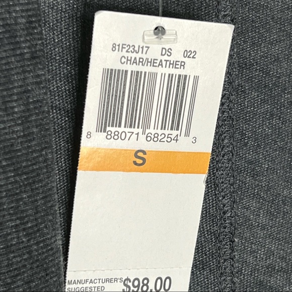 NWT C&C California Waterfall Heather gray Open Cardigan Sweater Sz S - Picture 2 of 8